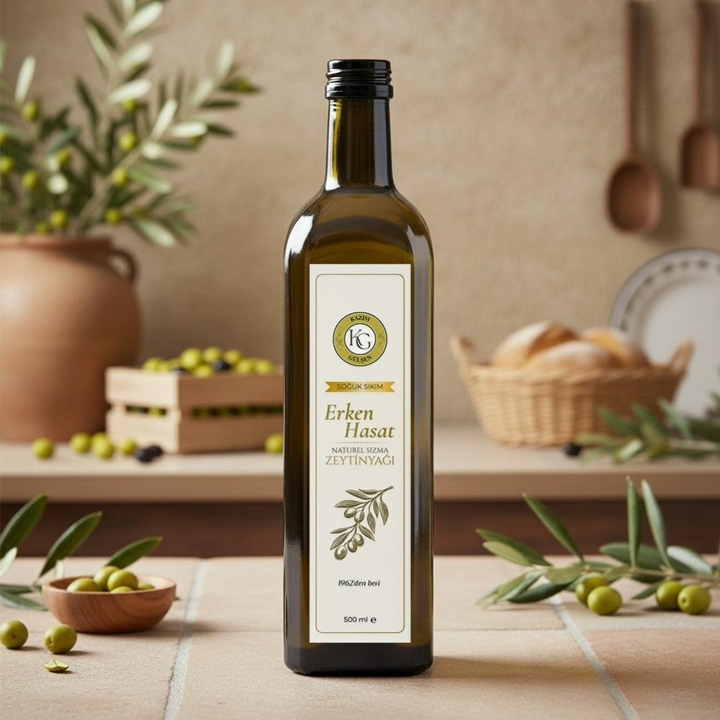 500 ml. Erken Hasat Soğuk Sıkım Zeytinyağı